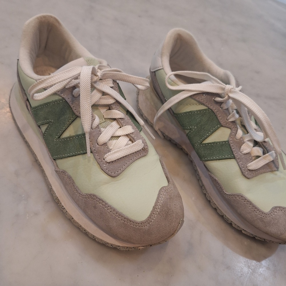 New Balance 237 Sneakers Womens 7.5 Green WS237SSG LowTop Lifestyle Shoes Preppy